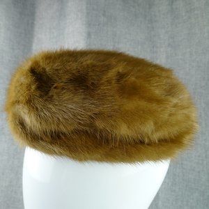 Vintage Ladies Joy Dorcey Fur Pillbox Hat